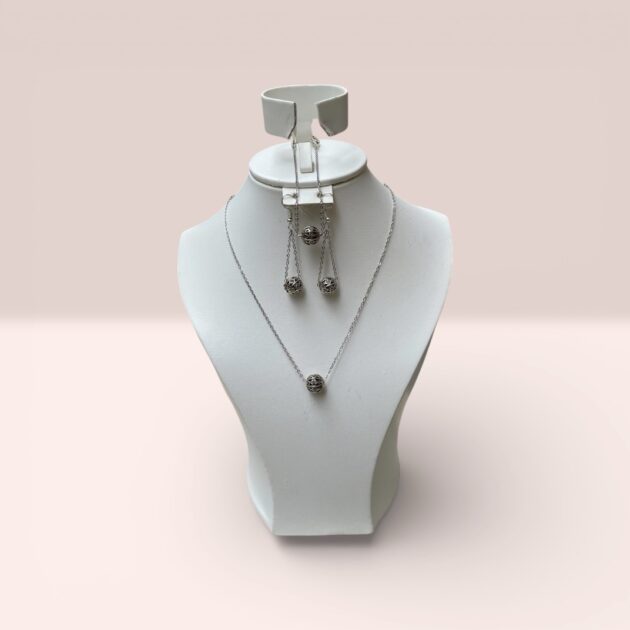 Parure 3 pièces en acier inoxydable