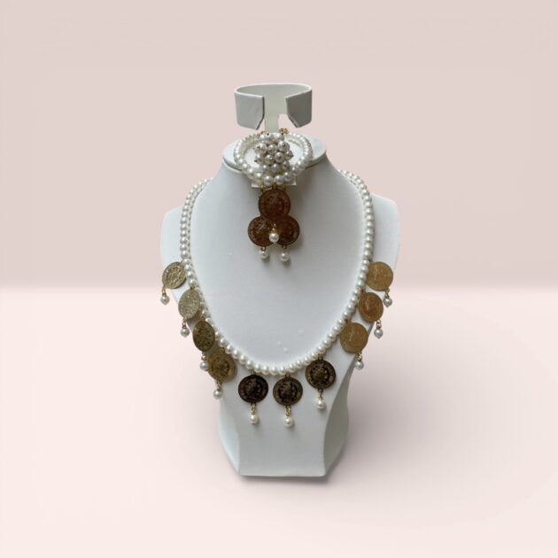 Parure 3 pièces en perles blanches 🤍✨
