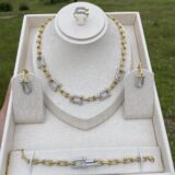 Parure Tiffany 4 pièces en acier inoxydable 💎✨