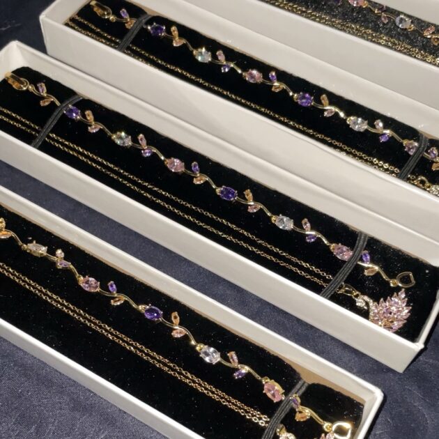 Parure Tulipe & Swan 2pc 💎 Acier Inoxydable